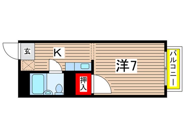 ハイユニメント瑞穂 B棟の物件間取画像